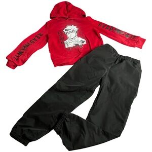 SHEIN Kids Anime Matching Set